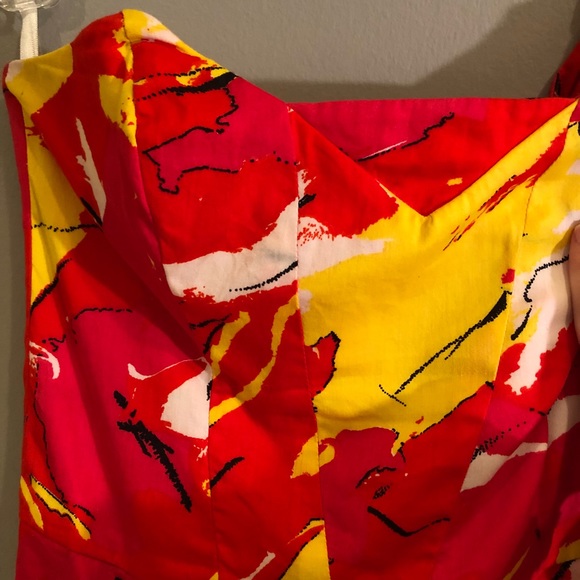 French Connection // Strapless Pattern Dress - Picture 3 of 4